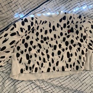 Champion | cow print cropped sweater